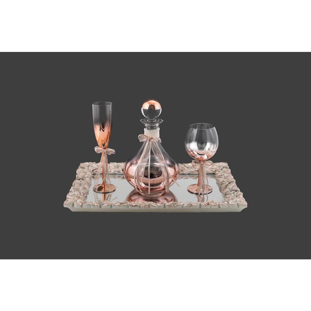 32.ΔΙΣΚΟΣ CDW622180 35x50cm ΚΑΡΑΦΑ SK252080 17xH21cm ΠΟΤΗΡΙ SP250780 20cm ΠΟΤ. ΣΑΜΠΑΝΙΑΣ SS250760  H25cm